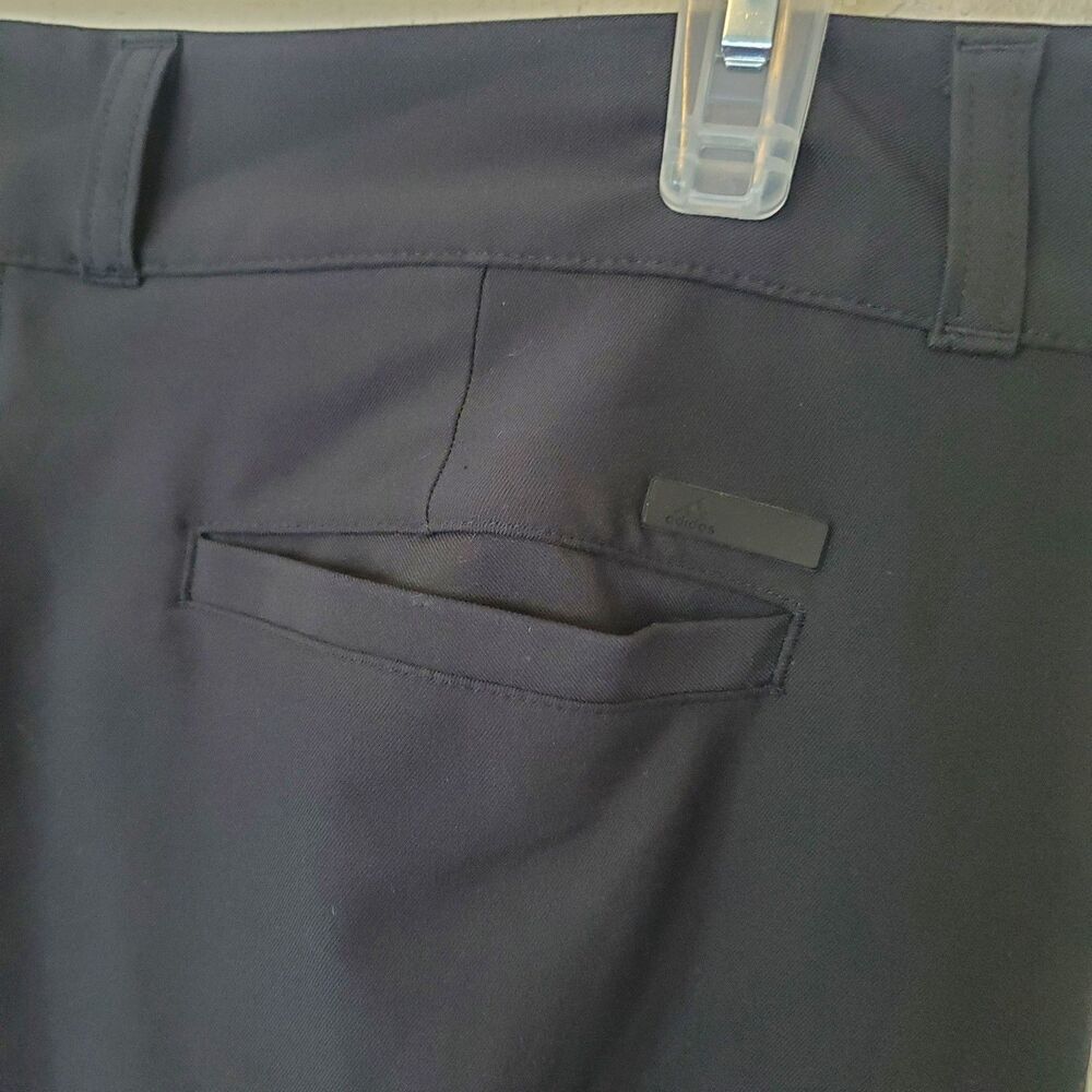 Adidas Golf Pants Flat Front Athletic Performance Womens Size 10 Dark Gray - Picture 13 of 16